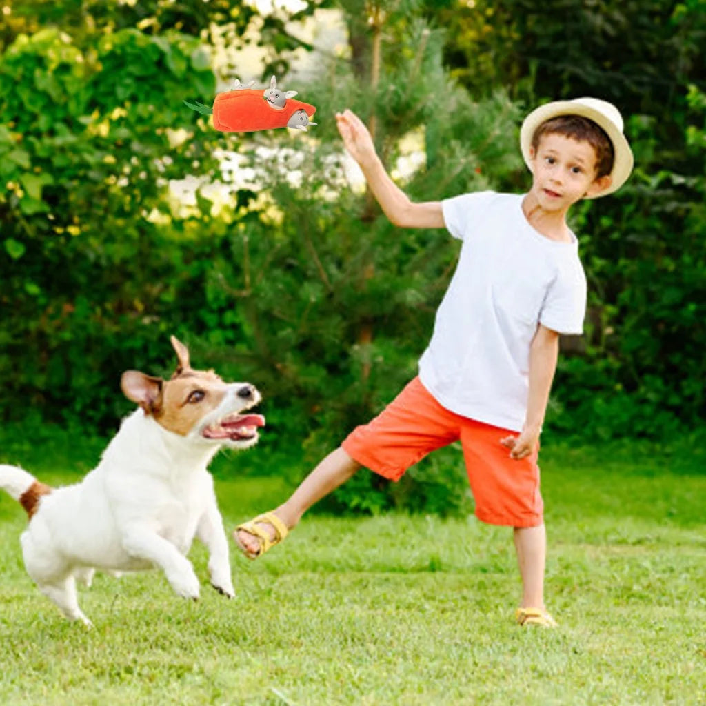 Easter Interactive Dog Toys,Hide and Seek Dog Squeaky Toys and Puppy Toys Puzzles, Rabbit