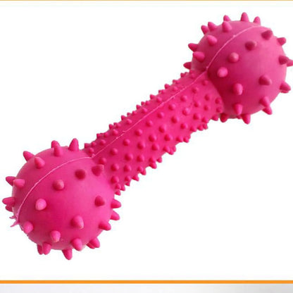 Pets Puppy and Dog Toothbrush Dental Chew Toy Bone, Teeth Cleaning, Teething, Soft Flexible Durable Rubber Dog Toys, Small Treat Holder, Puppy and Small Breeds