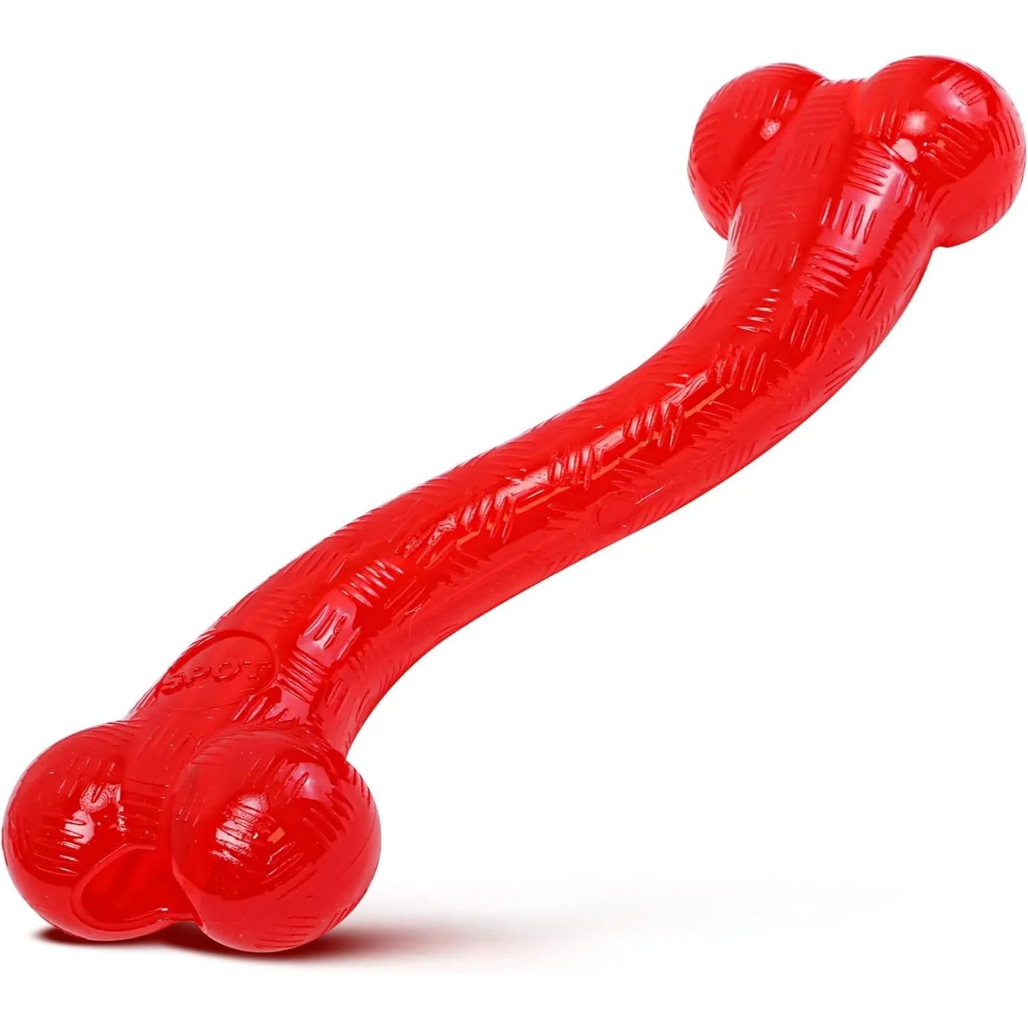 Play Strong Rubber Bones for Dogs, Durable S-Shaped Treat To,For Aggressive Chewers, Large Dogs & Puppies up to 90Lbs , 12In