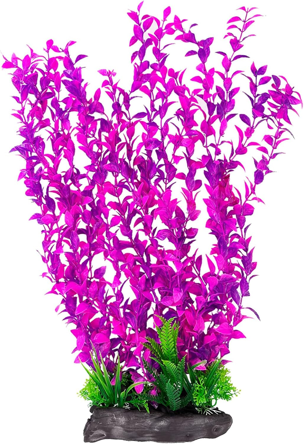 Aquarium Plastic Plants Aquarium Decor Artificial Fish Tank Plants,Tall Fish Tank Decorations, Extra Large Aquarium Plant 20.4-Inch Tall,1Pcs
