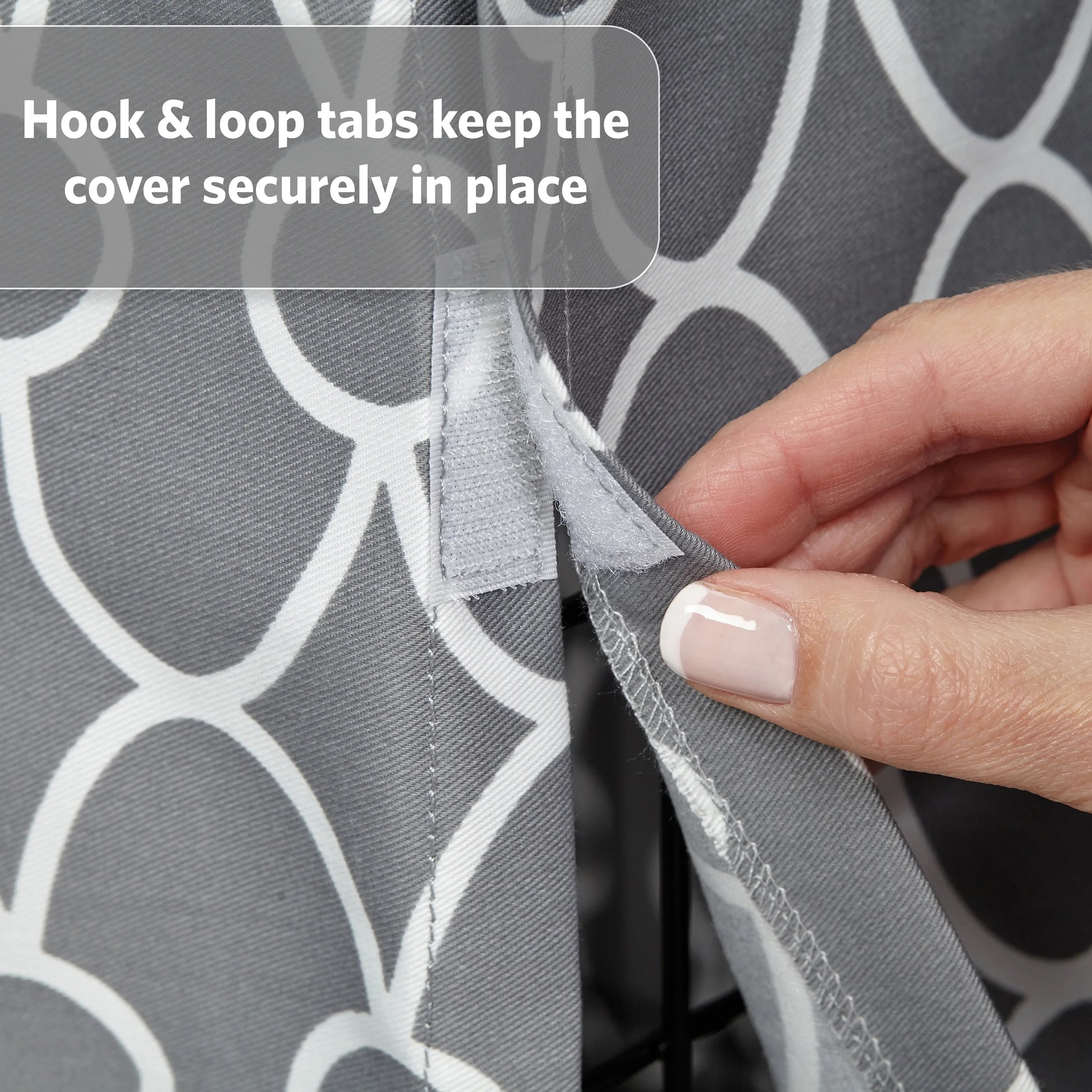 Dog Crate Cover, Gray Geometric Pattern, 48"