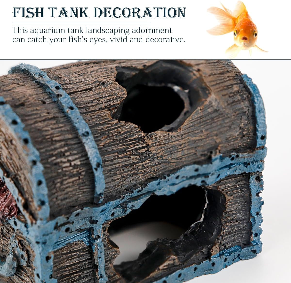 Aquarium Decorations Resin Treasure Box Ornaments Simulation Treasure Chest Aquarium Landscape Decoration for Fish Tank