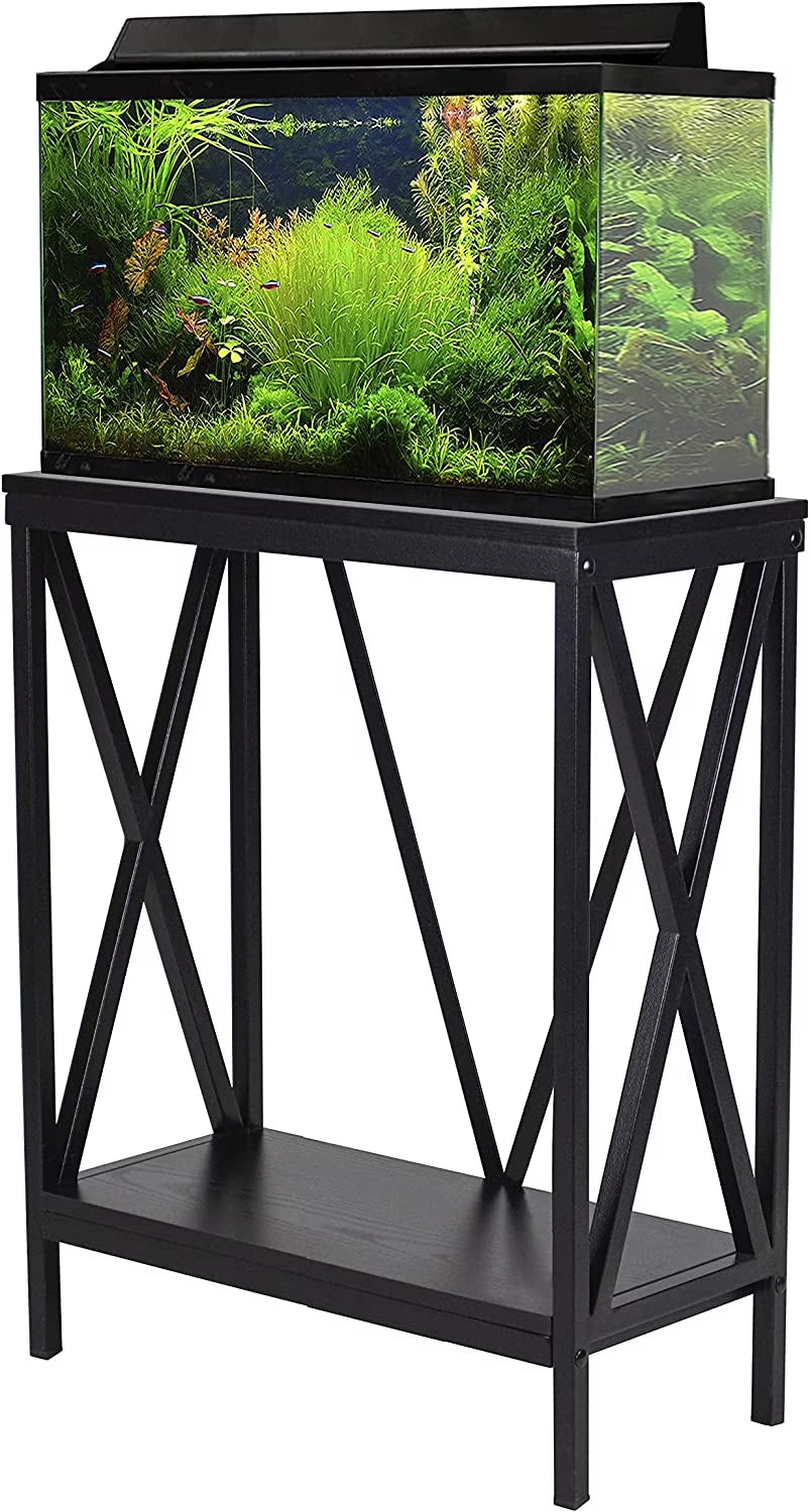 20 Gallon Wood + Metal Aquarium Stand
