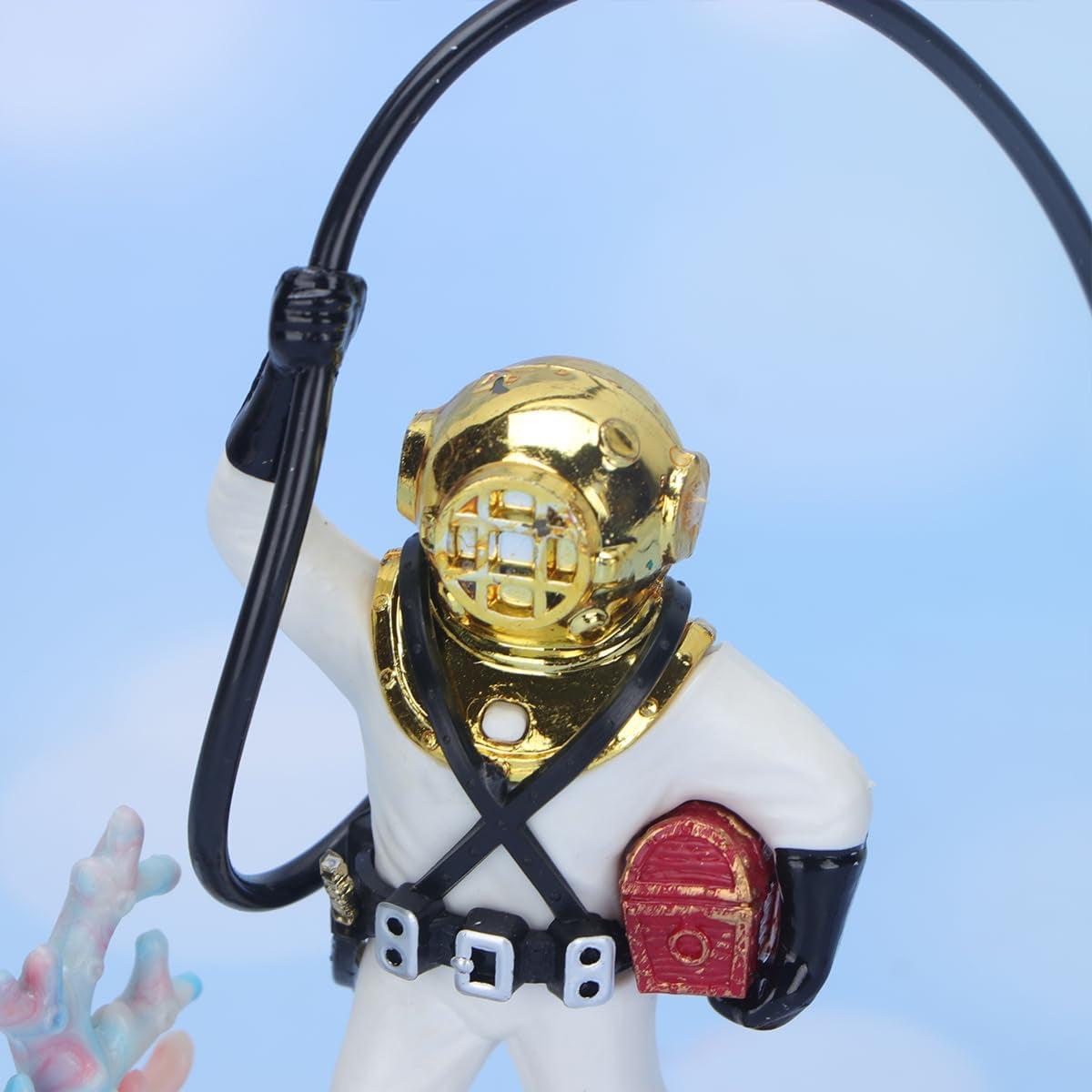 Aquarium Decorations Diver with Hose Live Action Aerating Aquarium Ornament Fish Tank Decoration Aquarium Ornament