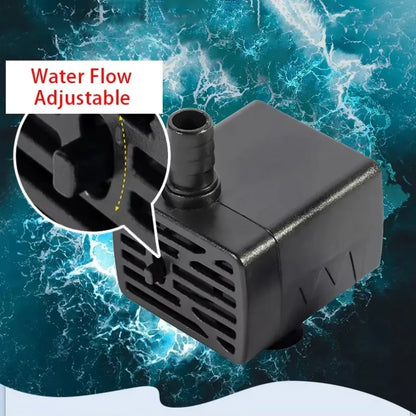 2-IN-1 USB 5V Water Pump Ultrasonic Atomizer Mist Maker Fogger for Pond Garden Rockery Fountain Fish Tank Landscaping Humidifier
