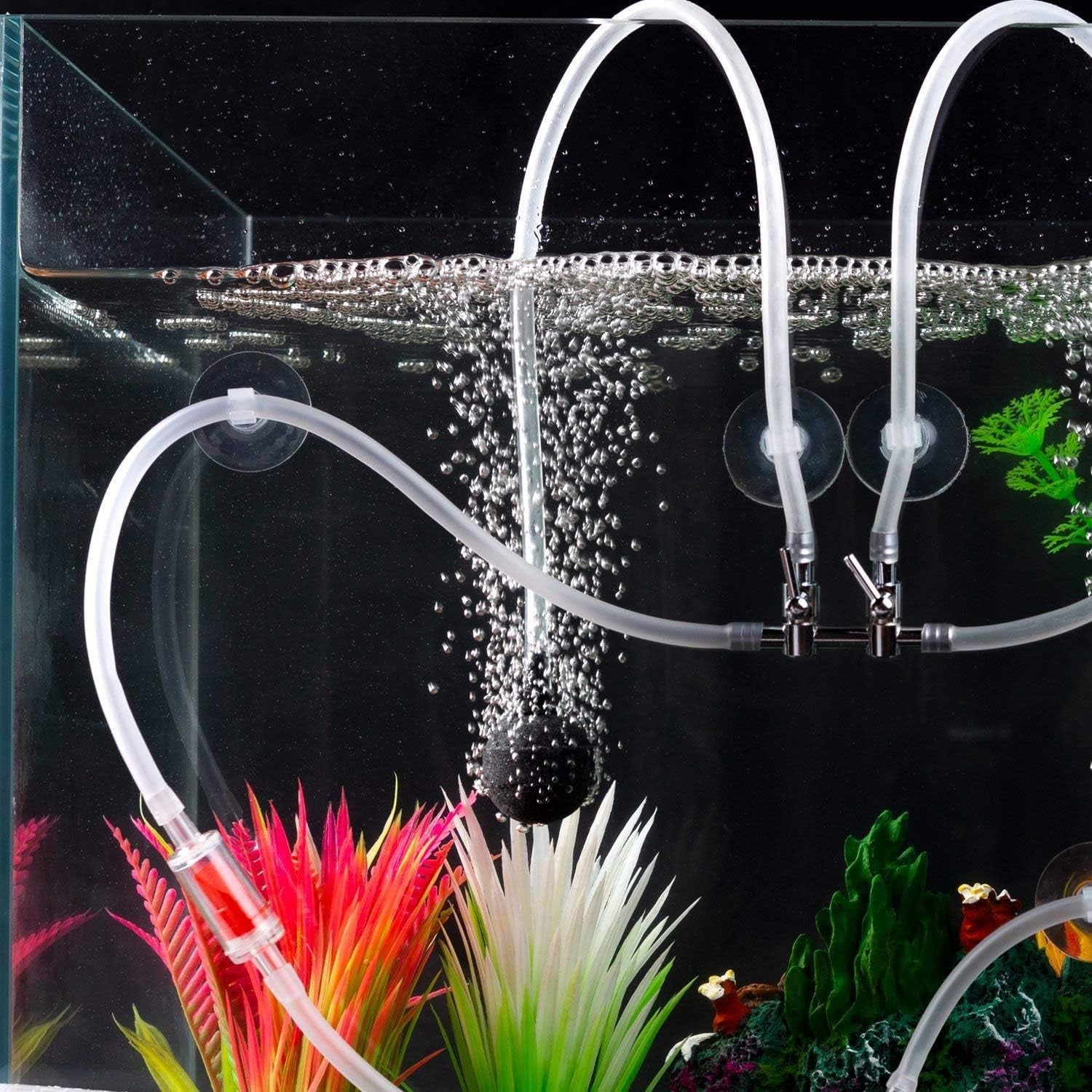 30 Pack Aquarium Suction Cup Clips Airline Tube Holders Clamps Fish Tank Hose Holder Clips for Air Line Tubing 3/16