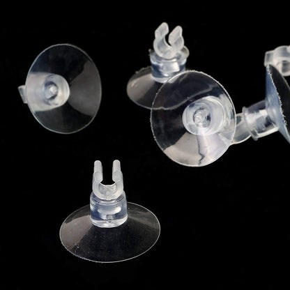 30 Pack Aquarium Suction Cup Clips Airline Tube Holders Clamps Fish Tank Hose Holder Clips for Air Line Tubing 3/16