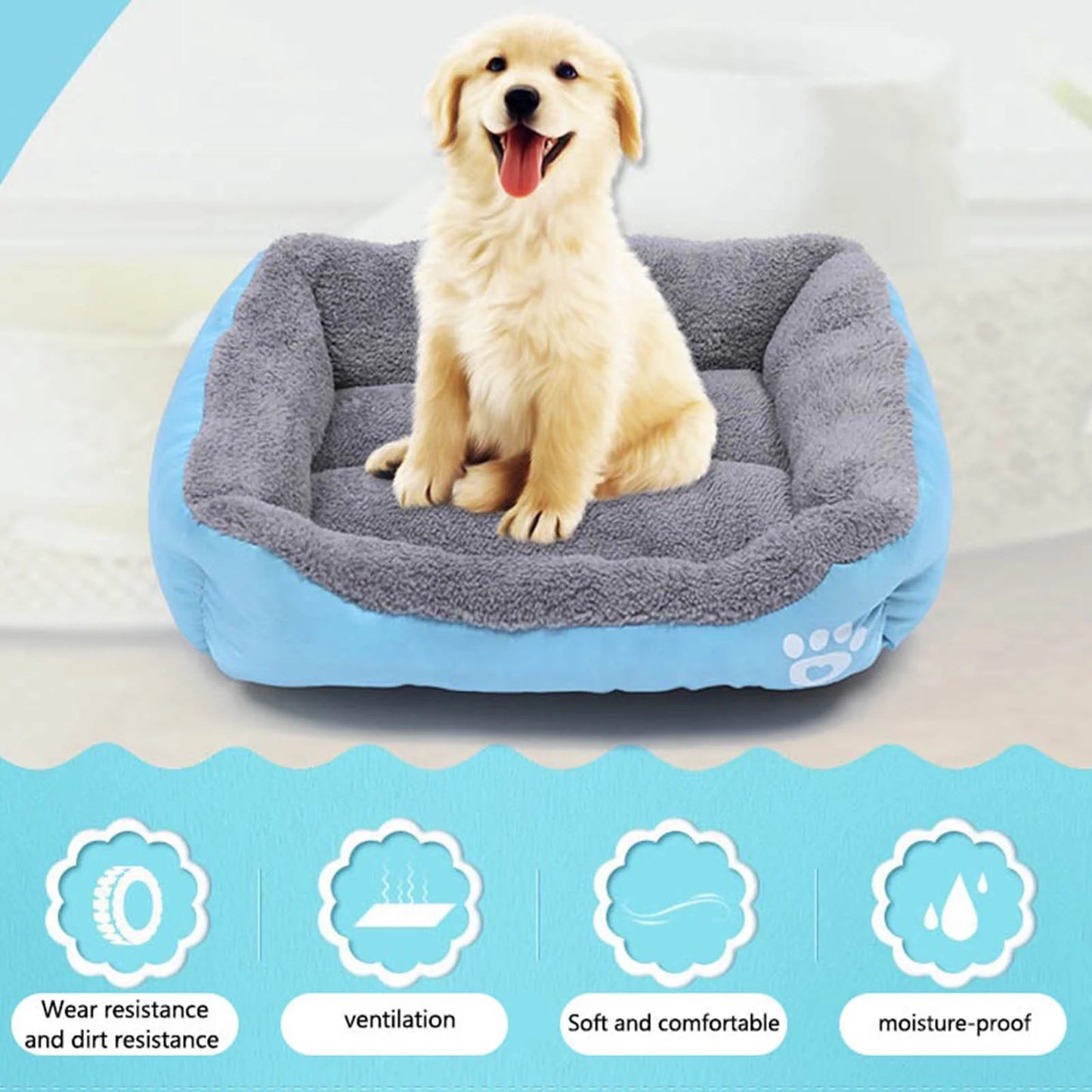 Dog Bed Medium Size Dog Pet Winter Warm Pet Bed Pet Supplies and Dog Sleeping Bed