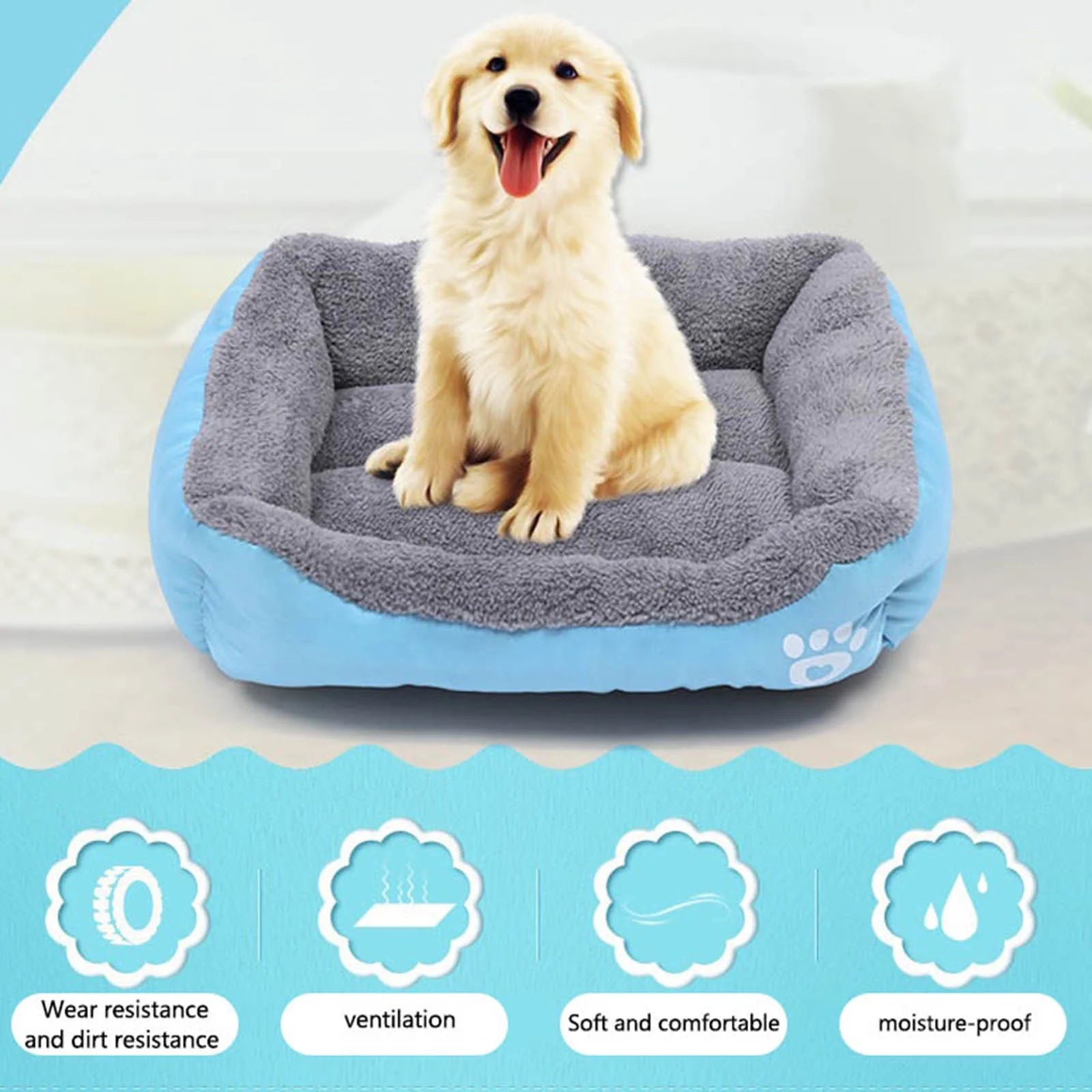 Dog Bed Medium Size Dog Pet Winter Warm Pet Bed Pet Supplies and Dog Sleeping Bed