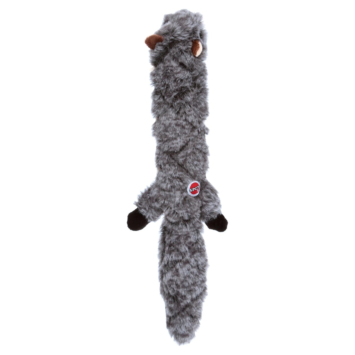 SPOT Skinneeez Extreme Quilted Squirrel Dog Toy, Stuffing Free with 4 Layers of Diamond Stitched Fabric & 2 Squeakers, for Small and Medium Aggressive Chewers, 14In