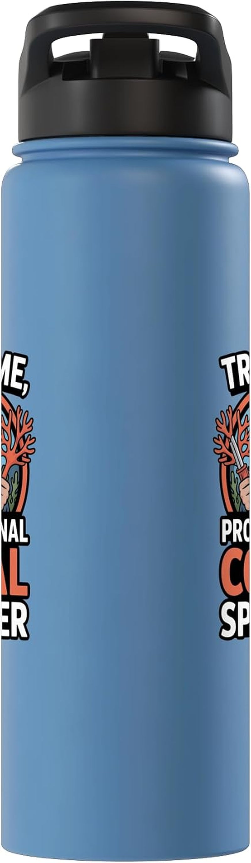 Coral Fragging Reef Aquarist Marine Biology Aquarium Stainless Steel Insulated Water Bottle