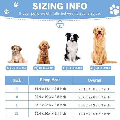Dog Bed for Large Medium Small Dogs Orthopedic Dog Sofa Bed Non Slip Pet Couch with Removable Washable Cover Supportive Egg Crate Foam S to XL, Wine Red and Pink
