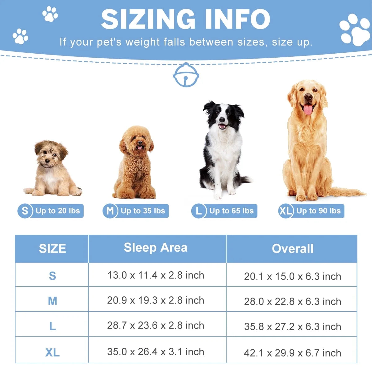 Dog Bed for Large Medium Small Dogs Orthopedic Dog Sofa Bed Non Slip Pet Couch with Removable Washable Cover Supportive Egg Crate Foam S to XL, Brown