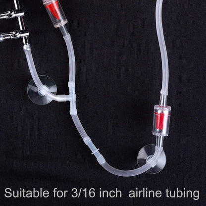 30 Pack Aquarium Suction Cup Clips Airline Tube Holders Clamps Fish Tank Hose Holder Clips for Air Line Tubing 3/16