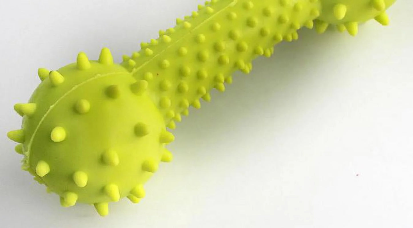Pets Puppy and Dog Toothbrush Dental Chew Toy Bone, Teeth Cleaning, Teething, Soft Flexible Durable Rubber Dog Toys, Small Treat Holder, Puppy and Small Breeds