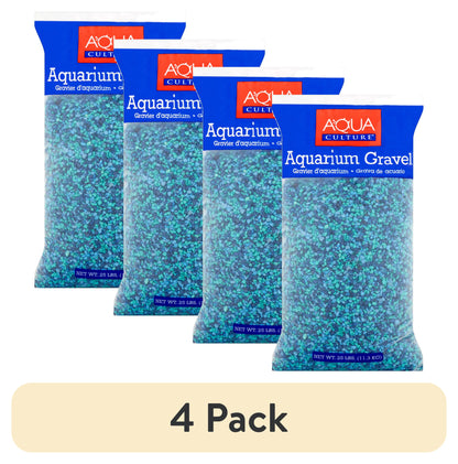 (4 Pack)  Aquarium Gravel, Caribbean, 25 Lb