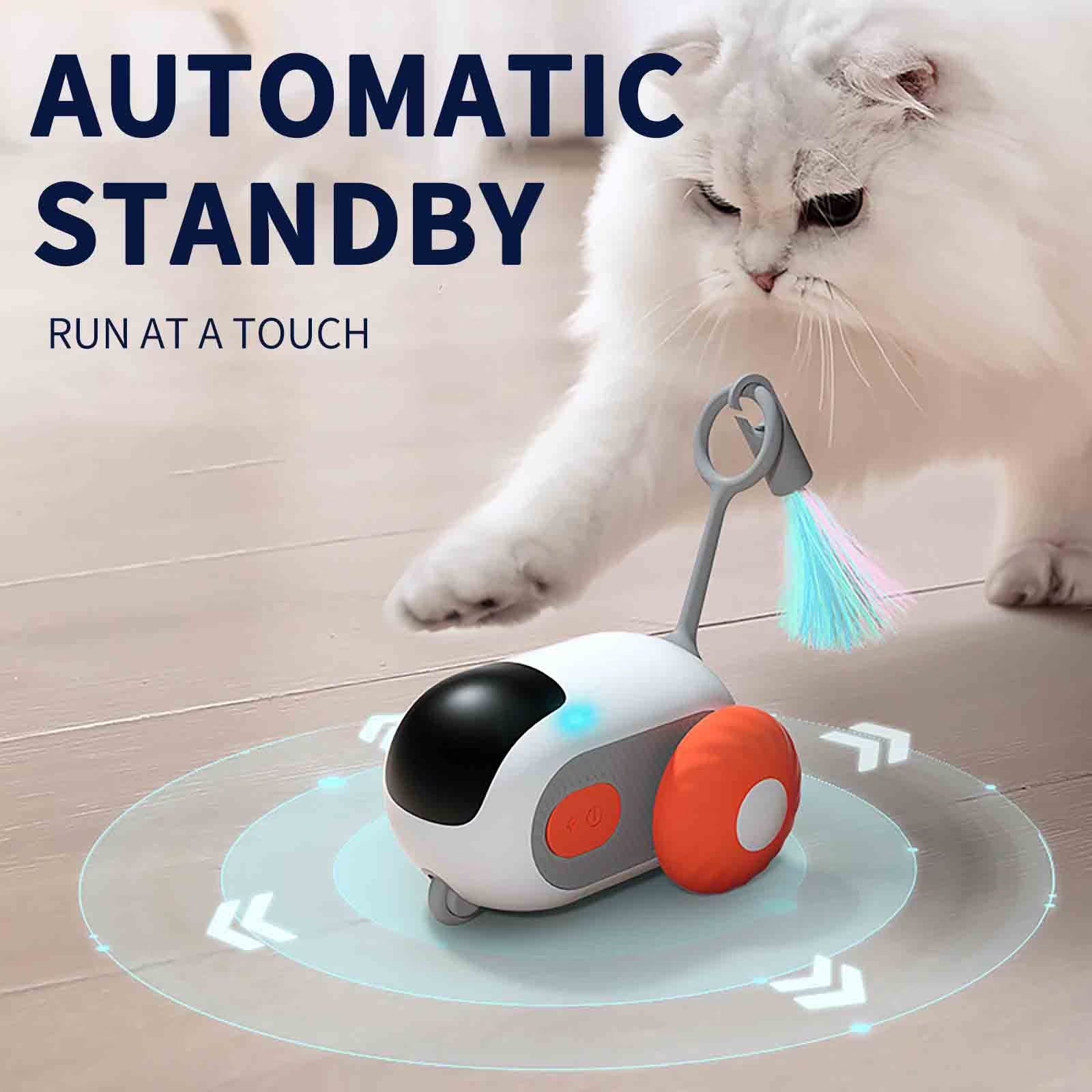 Teazys Cat Toy, Turbo Tail 2.0 Cat Toy, Turbo Tail Mouse Cat Toy, Remote Control Smart Electric Cat Toy, Gravity-Sensing Movement Interactive Cat Toys