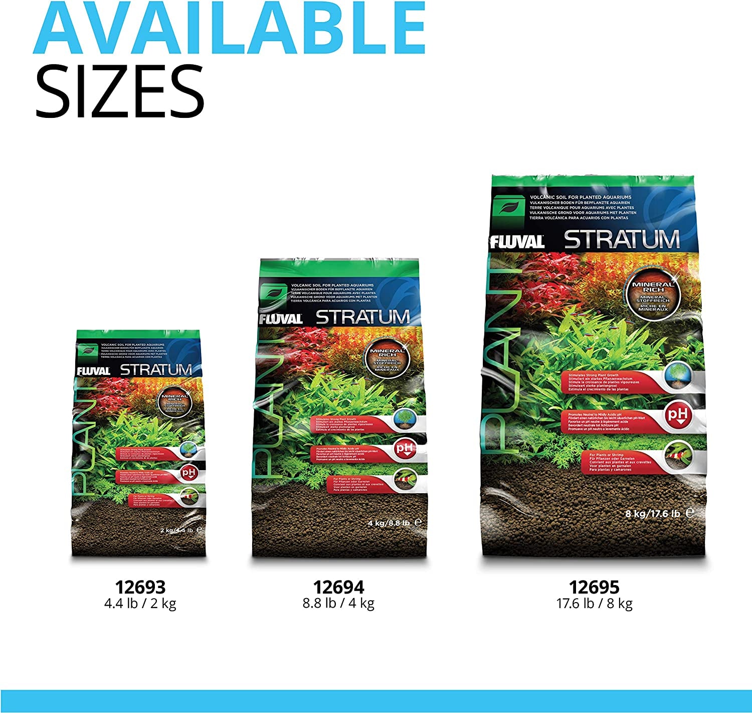 12694 Plant and Shrimp Stratum for Freshwater Fish Tanks, 8.8 Lbs. | Aquarium Substrate for Strong Plant Growth, Supports Neutral to Slightly Acidic Ph