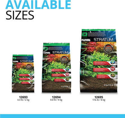 12694 Plant and Shrimp Stratum for Freshwater Fish Tanks, 8.8 Lbs. | Aquarium Substrate for Strong Plant Growth, Supports Neutral to Slightly Acidic Ph