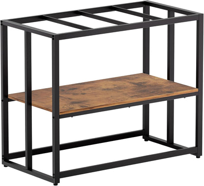 40 Gallon Fish Tank Stand for Aquarium Stand Metal Fish Tank Stand,Brown | Powder Metal Fish Tank Stand 36.6"X18.5"X30"Dual-Layer Design Terrarium Stand Ideal for Home and Office & Small Pet Shop