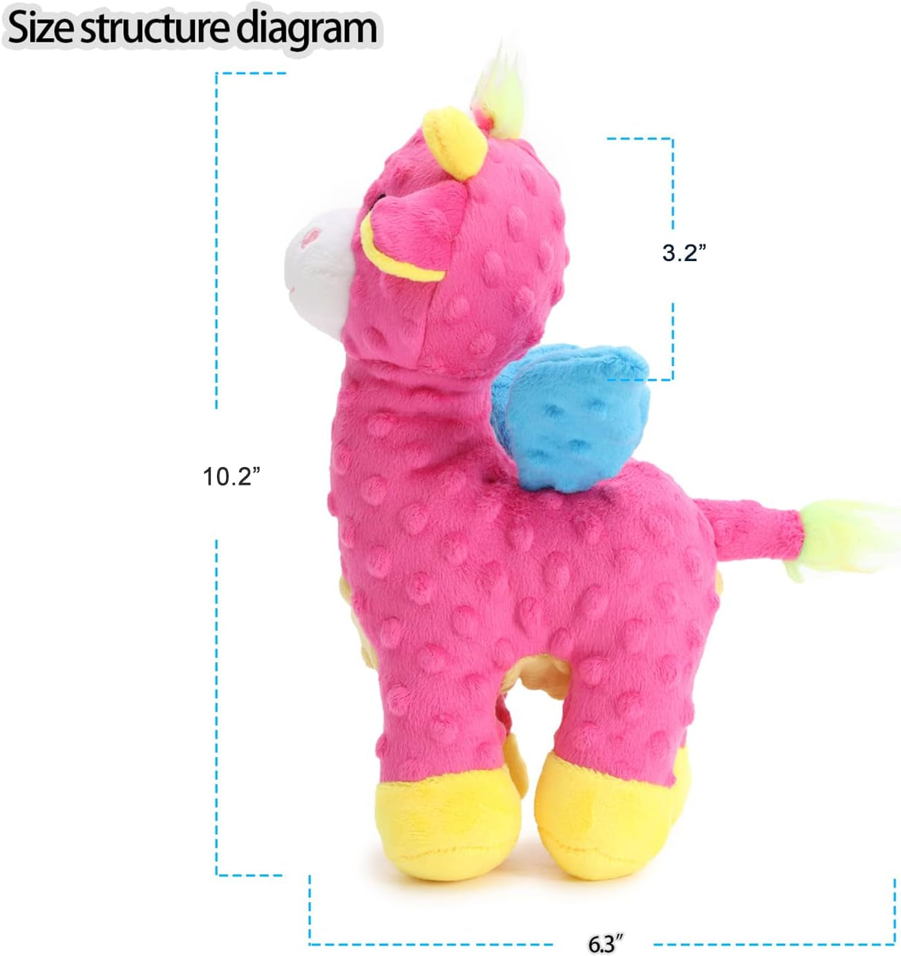 Dog Toys, Puppy Toys with Crinkle Paper Cute Squeaky Dog Toys Dog Chew Toys for Small Medium Large Dogs