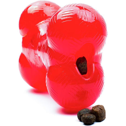 Play Rubber Bones for Dogs – Durable TPR Chew Toy with Treat Hole for Aggressive Chewers, Medium & Large Dogs and Puppies, 6.5 Inch