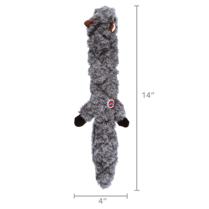 SPOT Skinneeez Extreme Quilted Squirrel Dog Toy, Stuffing Free with 4 Layers of Diamond Stitched Fabric & 2 Squeakers, for Small and Medium Aggressive Chewers, 14In