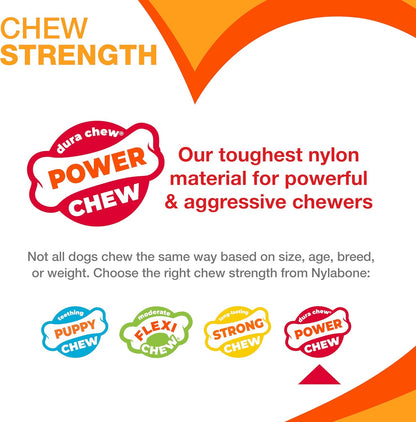 Power Chew Original Bone Dog Chew Toy, Original Flavor, Large | Durable Chew Toys, Long Lasting, Flavor Throughout, Discourages Destructive Chewing, Keeps Dogs Busy, for Dogs up to 50 Lbs