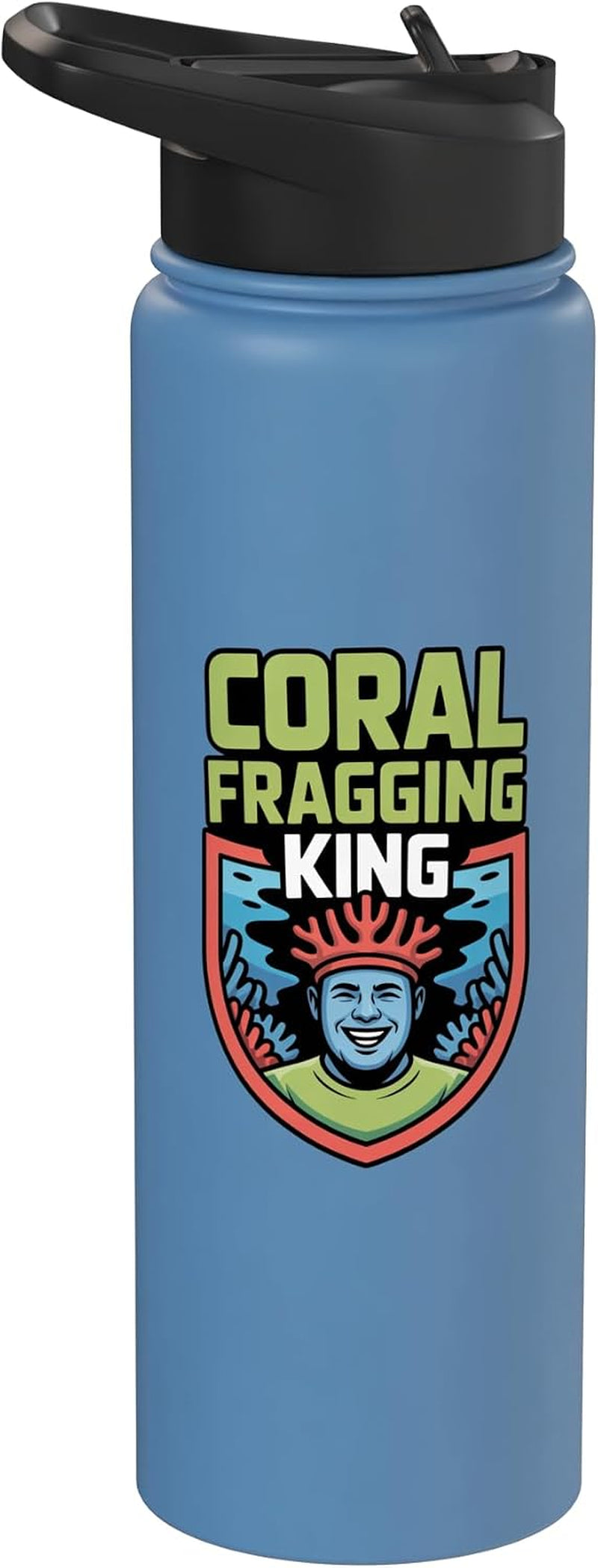 Coral Fragging Reef Aquarist Marine Life Aquarium Care Stainless Steel Insulated Water Bottle