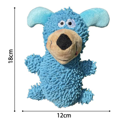 New Durable Pet Dog Plush Toy for Small Breeds - Animal Shape Squeaky Chew Cleaning Toy for Chihuahua Yorkshire Bichon Puppies