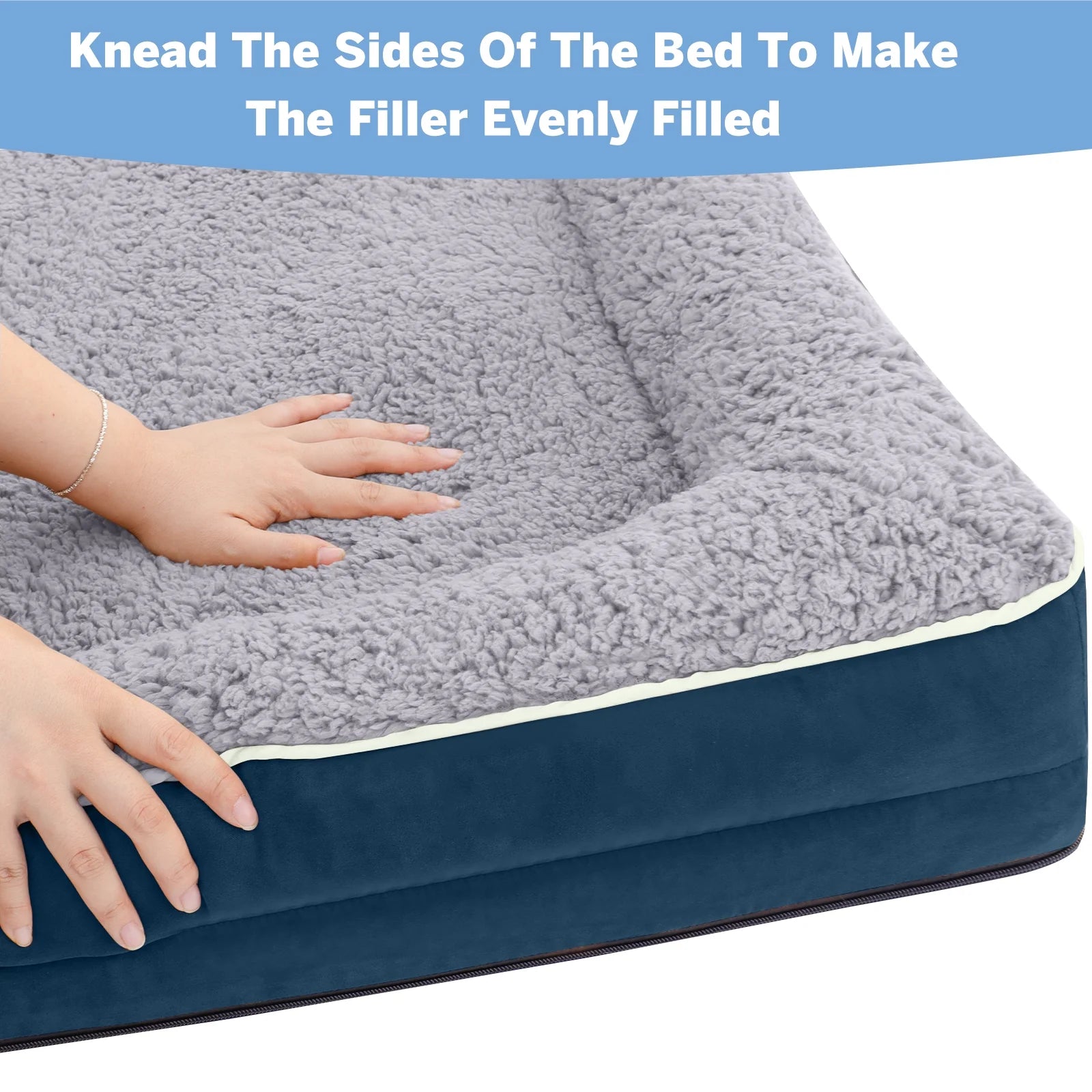 Dog Bed for Large Medium Small Dogs Orthopedic Dog Sofa Bed Non Slip Pet Couch with Removable Washable Cover Supportive Egg Crate Foam S to XL