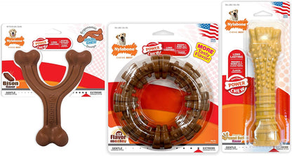 Power Chew Customer Favorites Dog Chew Toys, 3 Count, Large | Flavor Medley, Peanut Butter, and Beef Flavor, Durable Dog Toys for Aggressive Chewers, for Large Breeds up to 50 Lbs