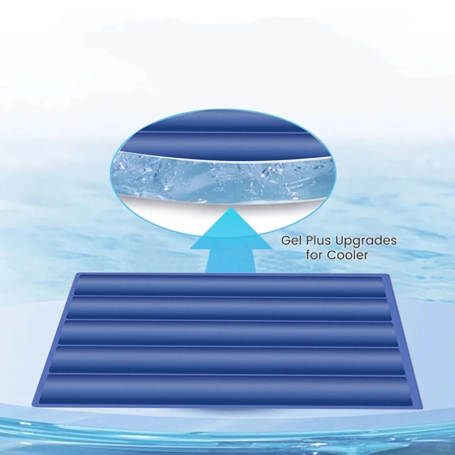 2026 New Dog Cooling Mat, Cooling Mat for Dogs & Cats, Pet Cool Pad for Indoor and Outdoor Use, Washable Portable Pets Cool Pad for Dogs (Blue, 20X16In)