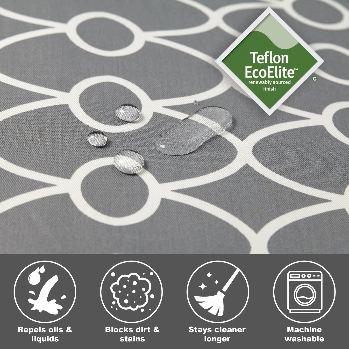 Dog Crate Cover, Gray Geometric Pattern, 48"