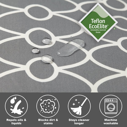 Dog Crate Cover, Gray Geometric Pattern, 48"