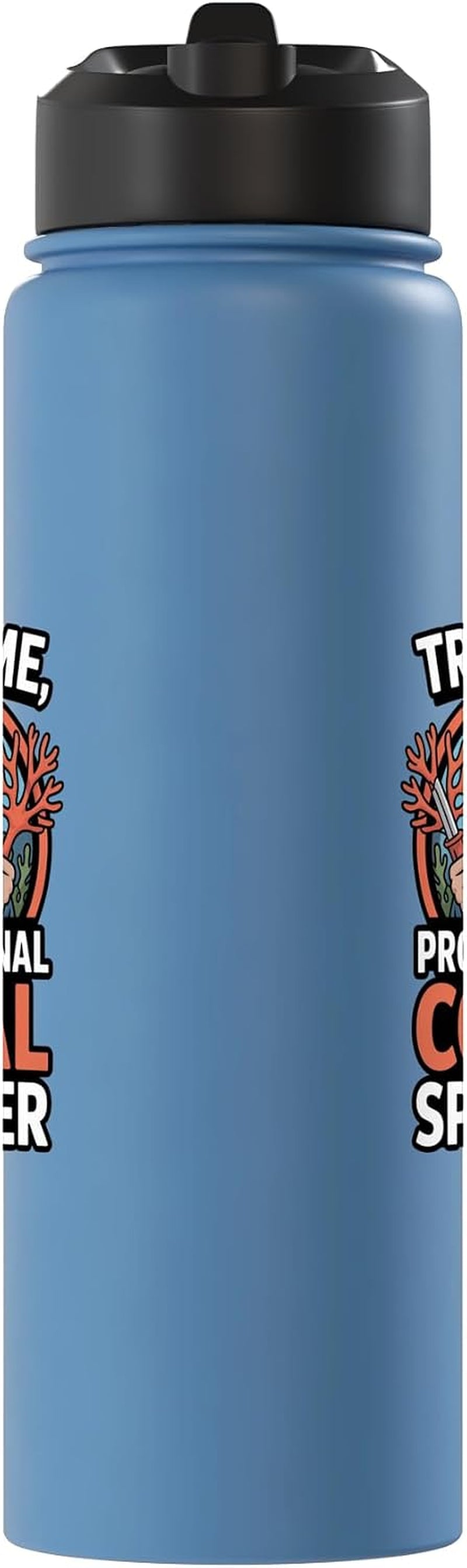 Coral Fragging Reef Aquarist Marine Biology Aquarium Stainless Steel Insulated Water Bottle