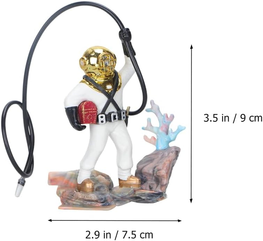 Aquarium Decorations Diver with Hose Live Action Aerating Aquarium Ornament Fish Tank Decoration Aquarium Ornament