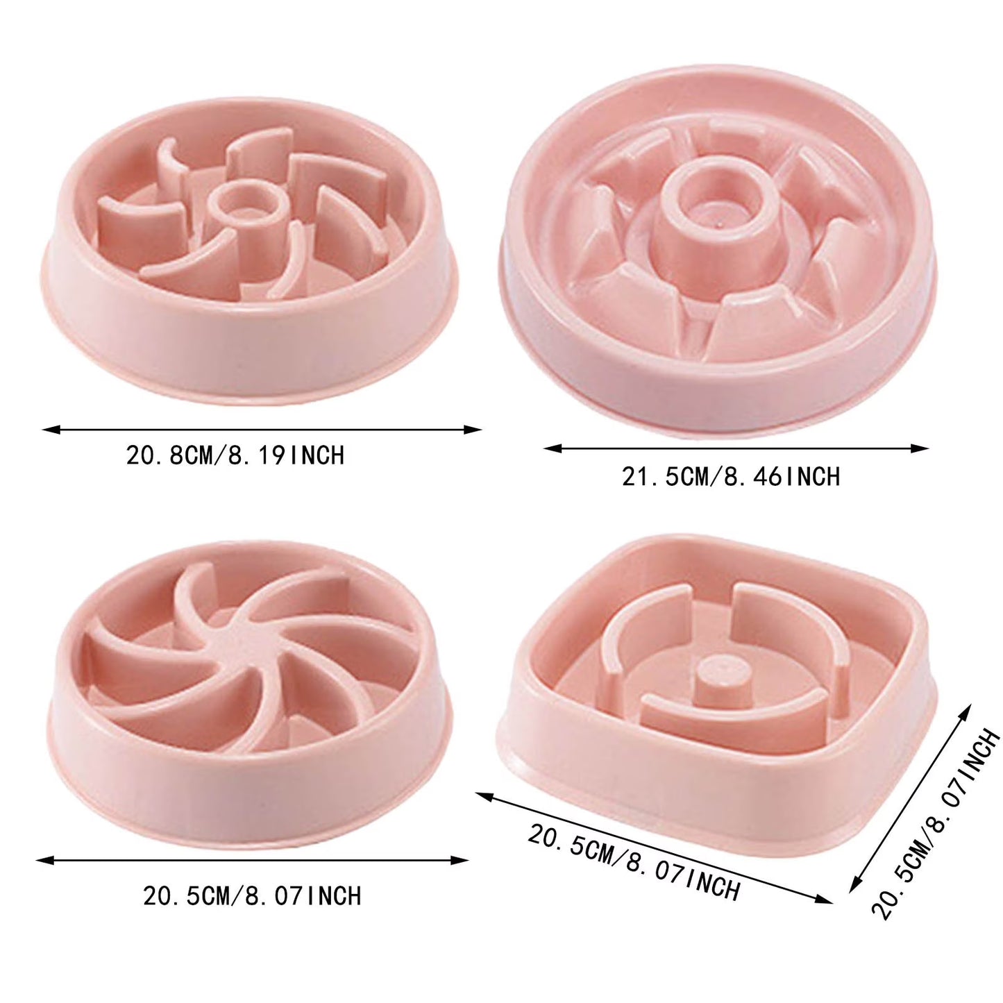 Ceramic Slow Dog Feeder Bowl for Small Dog Raised Slow Dog Food Bowl Shape 3 Colors 4 Models Glass Dog Bowl Insert Ceramic Slow Feeder Cat Bowl Large Dog Water Bowl Slow Water Feeder for Dogs Large