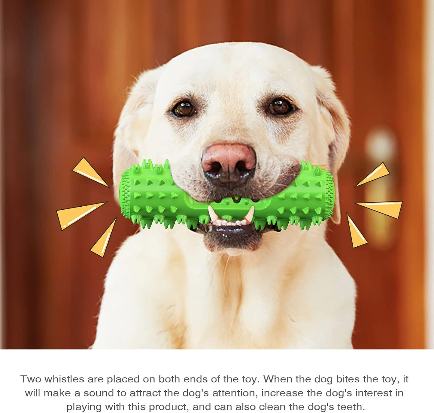 Puppy Chew Toy for Teething, Dog Toys for Aggressive Chewers, Dog Squeaky Interactive Toothbrush Toys Indestructible Tough Durable for Small Medium Large Breed