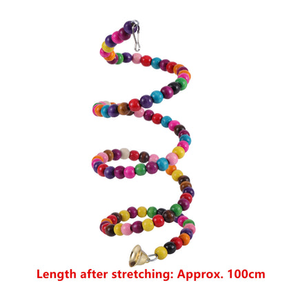 Parrot Bird Toys Accessories Articles Parrot Bite Pet Bird Toy for Parrot Training Bird Toy Swing Ball Bell Standing