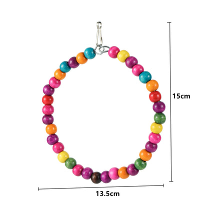 Parrot Bird Toys Accessories Articles Parrot Bite Pet Bird Toy for Parrot Training Bird Toy Swing Ball Bell Standing