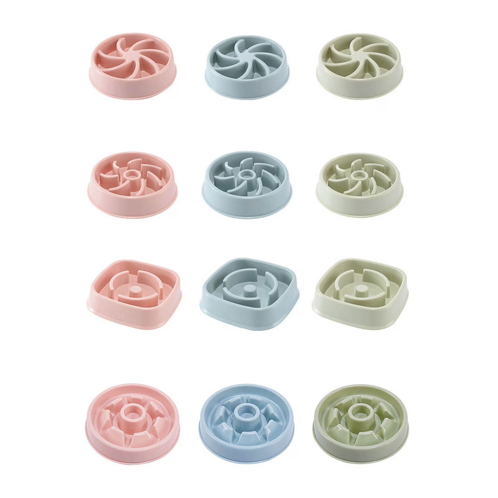 Ceramic Slow Dog Feeder Bowl for Small Dog Raised Slow Dog Food Bowl Shape 3 Colors 4 Models Glass Dog Bowl Insert Ceramic Slow Feeder Cat Bowl Large Dog Water Bowl Slow Water Feeder for Dogs Large