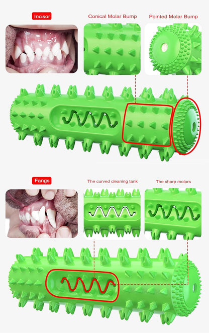 Puppy Chew Toy for Teething, Dog Toys for Aggressive Chewers, Dog Squeaky Interactive Toothbrush Toys Indestructible Tough Durable for Small Medium Large Breed