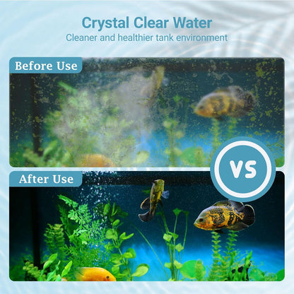 Small Aquarium Filter Cartridges 6-Pack, High-Efficiency Replacement for 3–6 Gallon Aquariums, Keeps Water Crystal Clear