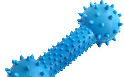Pets Puppy and Dog Toothbrush Dental Chew Toy Bone, Teeth Cleaning, Teething, Soft Flexible Durable Rubber Dog Toys, Small Treat Holder, Puppy and Small Breeds