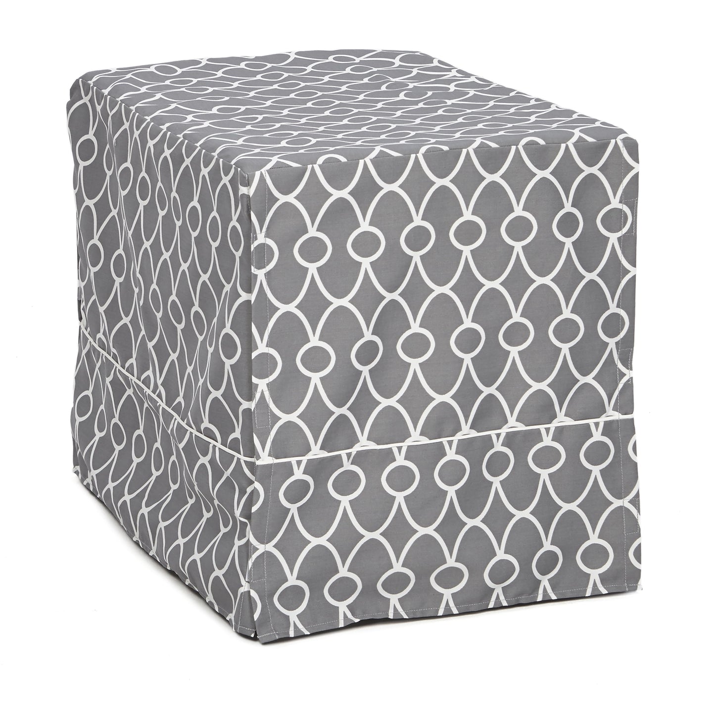 Dog Crate Cover, Gray Geometric Pattern, 48"