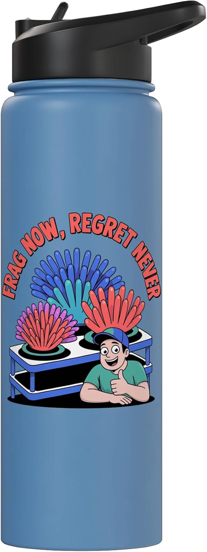 Coral Fragging Reef Keeping Marine Life Aquarium Care Stainless Steel Insulated Water Bottle
