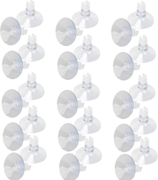 30 Pack Aquarium Suction Cup Clips Airline Tube Holders Clamps Fish Tank Hose Holder Clips for Air Line Tubing 3/16
