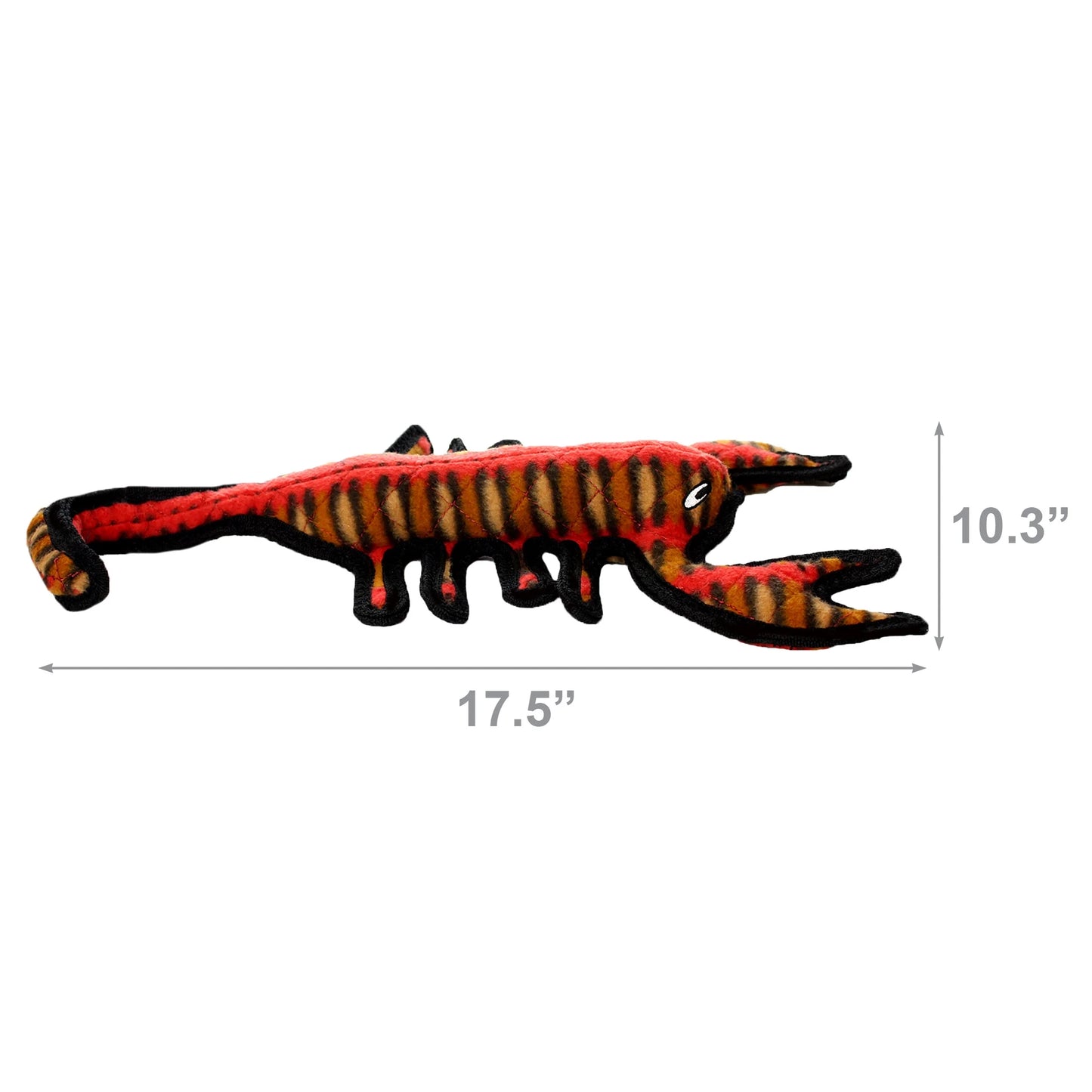 Tuffy Desert Scorpion Durable Plush Squeaker Dog Toy