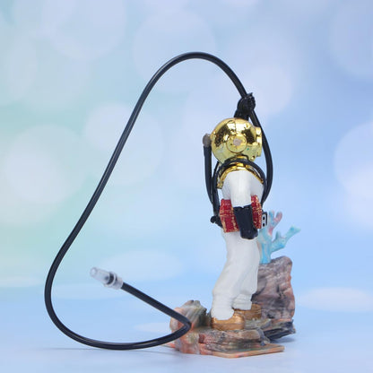 Aquarium Decorations Diver with Hose Live Action Aerating Aquarium Ornament Fish Tank Decoration Aquarium Ornament